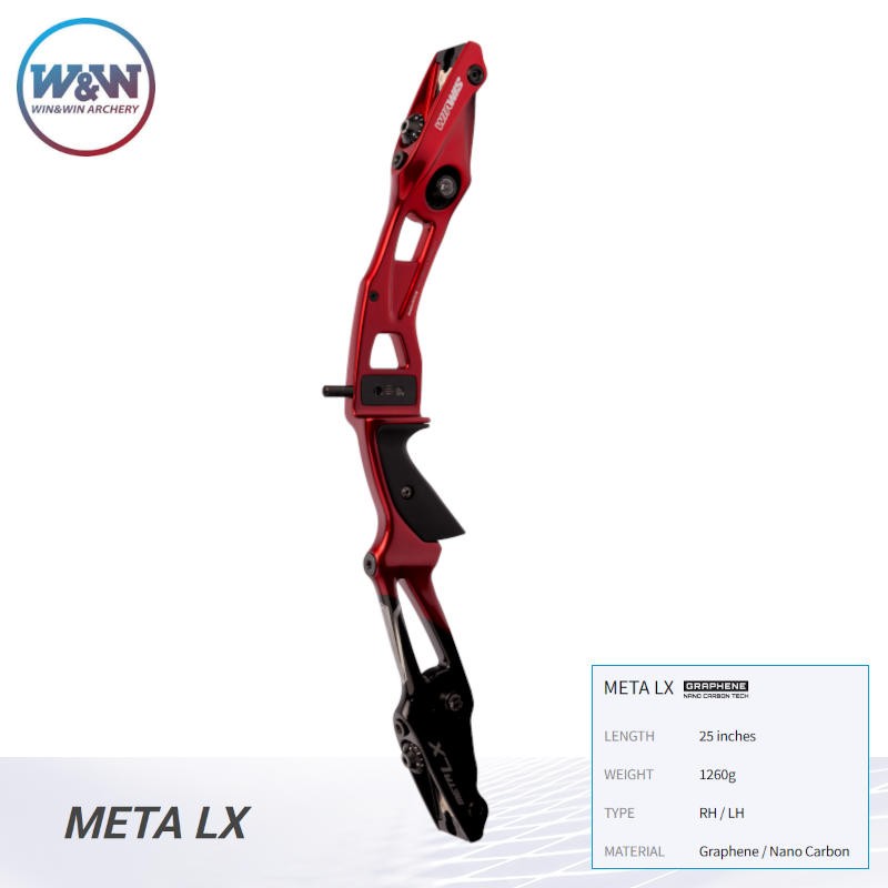 WIN WIN WIAWIS POIGNEE META LXX 25 POUCES HERACLES ARCHERIE FRANCE CLERMONT FERRAND REMINGTON RED ROUGE