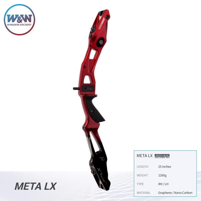 WIN WIN WIAWIS POIGNEE META LXX 25 POUCES HERACLES ARCHERIE FRANCE CLERMONT FERRAND REMINGTON RED ROUGE