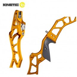 HERACLES ARCHERIE POIGNEE CLASSIQUE KINETIC NOVIUS V2 MODELE 2025 BORDEAUX CLERMONT FERRANT 25 POUCES DARK GOLD VISUELS