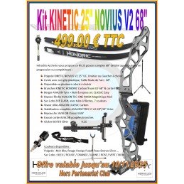 HERACLES ARCHERIE FRANCE KIT ARC RENTREE KINETIC NOVIUS 68 POUCES
