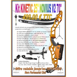 HERACLES ARCHERIE FRANCE KIT ARC RENTREE KINETIC NOVIUS 70 POUCES