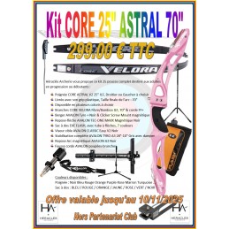 HERACLES ARCHERIE FRANCE BORDEAUX LA BREDE KIT RENTREE 2025 CORE ASTRAL V2 DEBUTANTS CLASSIQUE 70 POUCES