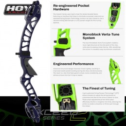 HERACLES ARCHERIE FRANCE NOUVEAUTES HOYT 2025 POIGNEE XCEED 2 GP BORDEAUX MENETROL BLUE ON BLACK