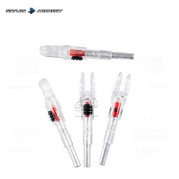 HERACLES ARCHERIE FRANCE CHASSE SKYLON ENCOCHES LUMINEUSES PACK DE 4 BLEU ROUGE VERT LA BREDE MENETROL