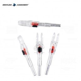 HERACLES ARCHERIE FRANCE CHASSE SKYLON ENCOCHES LUMINEUSES PACK DE 4 BLEU ROUGE VERT LA BREDE MENETROL