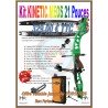 HERACLES ARCHERIE KITS DE NOEL ARC CLASSIQUE KINETIC MEOS 21 POUCES POIGNEE MEOS GRIP BOIS