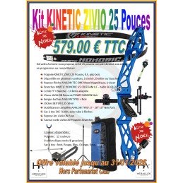 HERACLES ARCHERIE KITS DE NOEL ARC CLASSIQUE KINETIC ZIVIO 25 POUCES SAC A DOS EXE FLASH