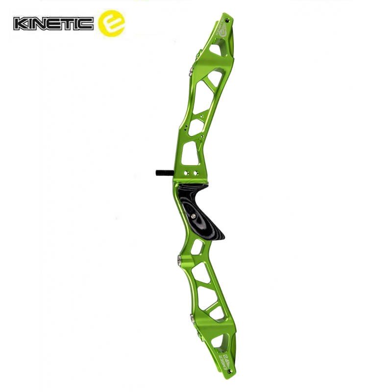 HERACLES ARCHERIE FRANCE POIGNEE ARC CLASSIQUE KINETIC 23 POUCES EMBER V2 ANODISE VERT
