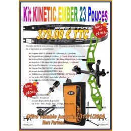HERACLES ARCHERIE KITS DE NOEL ARC CLASSIQUE KINETIC EMBER 23 POUCES SAC A DOS EXE FLASH VISEUR AVALON CLASSIC CARBON