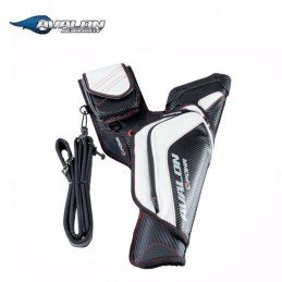 CARQUOIS CIBLE AVALON POWR AVEC CEINTURE 2026 HERACLES ARCHERIE FRANCE BORDEAUX MENETROL NOIR BLANC BLACK WHITE