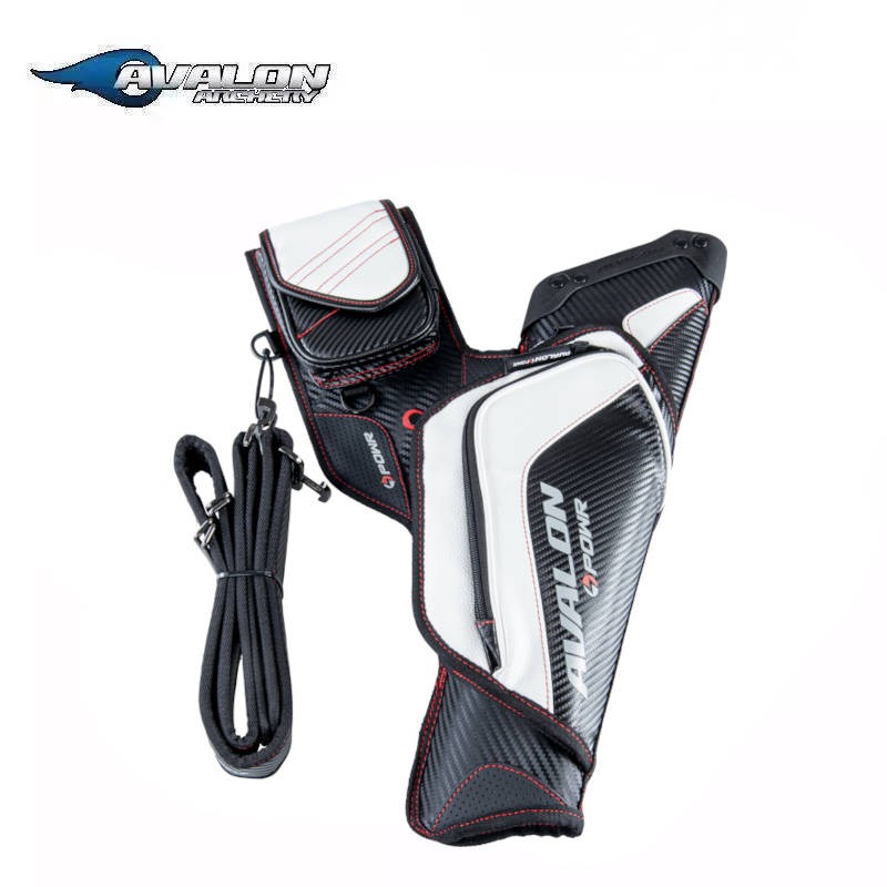 CARQUOIS CIBLE AVALON POWR AVEC CEINTURE 2026 HERACLES ARCHERIE FRANCE BORDEAUX MENETROL NOIR BLANC BLACK WHITE