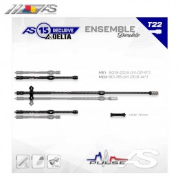 HERACLES ARCHERIE FRANCE BORDEAUX ENSEMBLE STAGILISATION ARC SYSTEME AS X15 RECURVE DELTA TELESCOPIQUE DEBUTANT