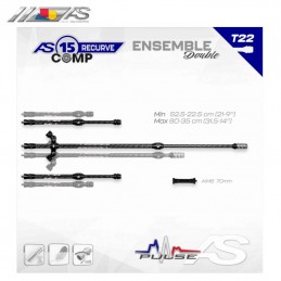 HERACLES ARCHERIE FRANCE BORDEAUX ENSEMBLE STAGILISATION ARC SYSTEME AS X15 RECURVE COMP TELESCOPIQUE DEBUTANT