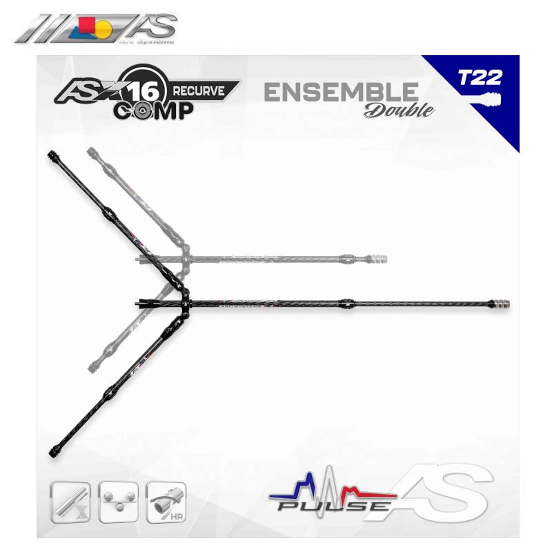 HERACLES ARCHERIE FRANCE BORDEAUX ENSEMBLE STAGILISATION ARC SYSTEME AS X16 RECURVE COMP TELESCOPIQUE CONFIRMES