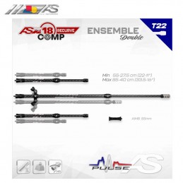 HERACLES ARCHERIE FRANCE BORDEAUX ENSEMBLE STAGILISATION ARC SYSTEME AS X18 RECURVE COMP TELESCOPIQUE CONFIRMES