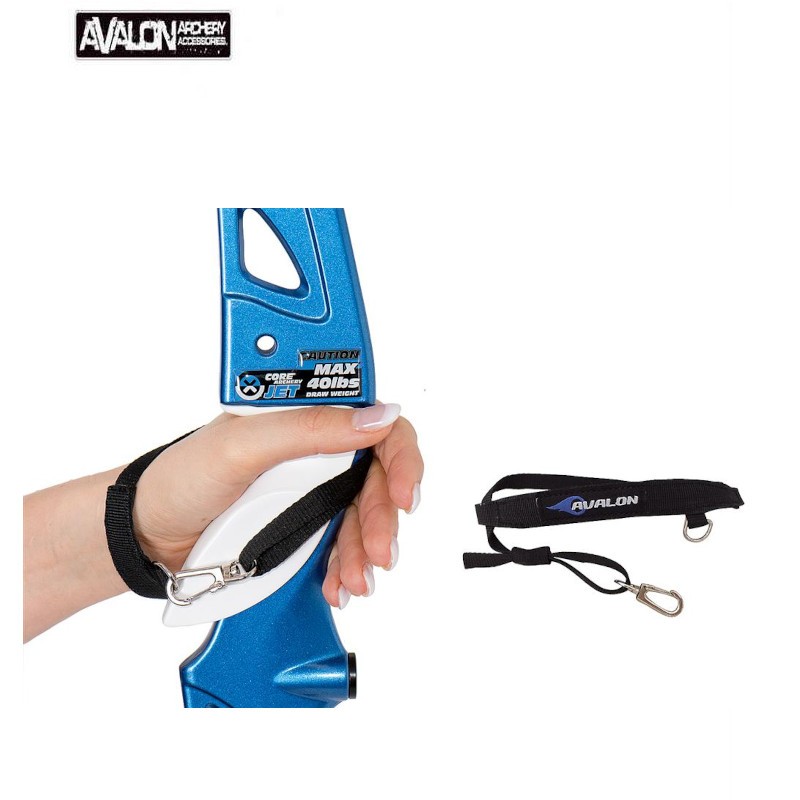 HERACLES ARCHERIE DRAGONNE DE POIGNET AVALON CROCHET METAL BLACK NOIR BORDEAUX MENETROL