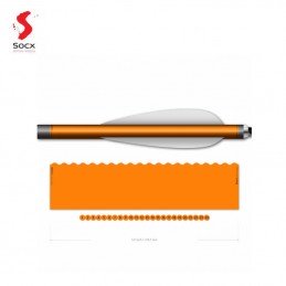 HERACLES ARCHERIE FRANCE BORDEAUX MENETROL SOCX WRAPS 10.3 MM MAX FLUOR COLOR ROUGE