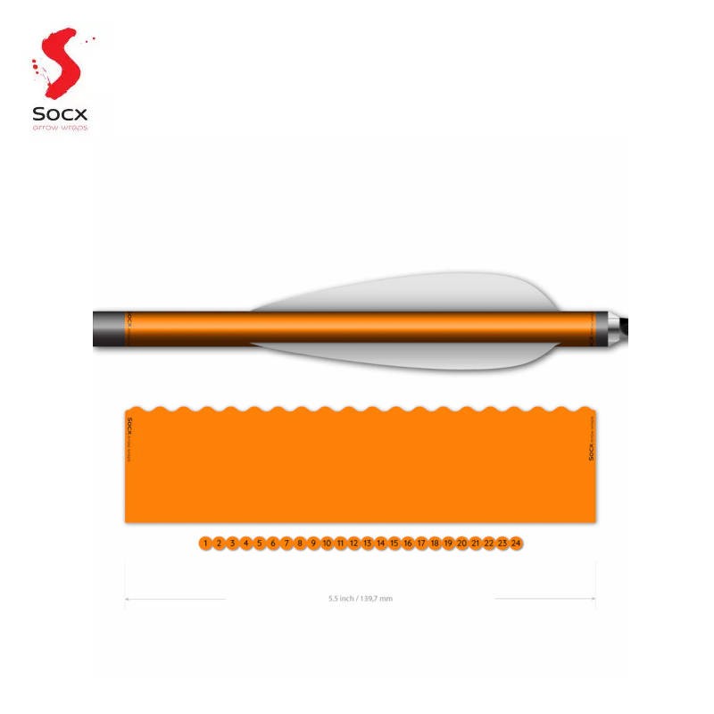 HERACLES ARCHERIE FRANCE BORDEAUX MENETROL SOCX WRAPS 10.3 MM MAX FLUOR COLOR ROUGE