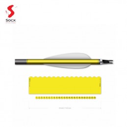 HERACLES ARCHERIE FRANCE MENETROL SOCX WRAPS 8.0 MM FLUOR COLOR JAUNE