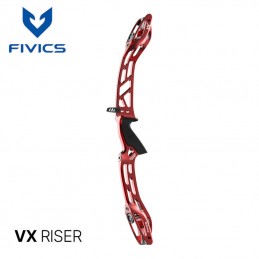 HERACLES ARCHERIE FRANCE BORDEAUX FIVICS POIGNEE CNC VX 25 POUCES LA BREDE MENETROL ANODISEE ROUGE