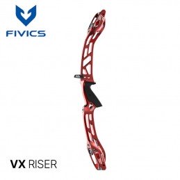 HERACLES ARCHERIE FRANCE BORDEAUX FIVICS POIGNEE CNC VX 25 POUCES LA BREDE MENETROL ANODISEE ROUGE