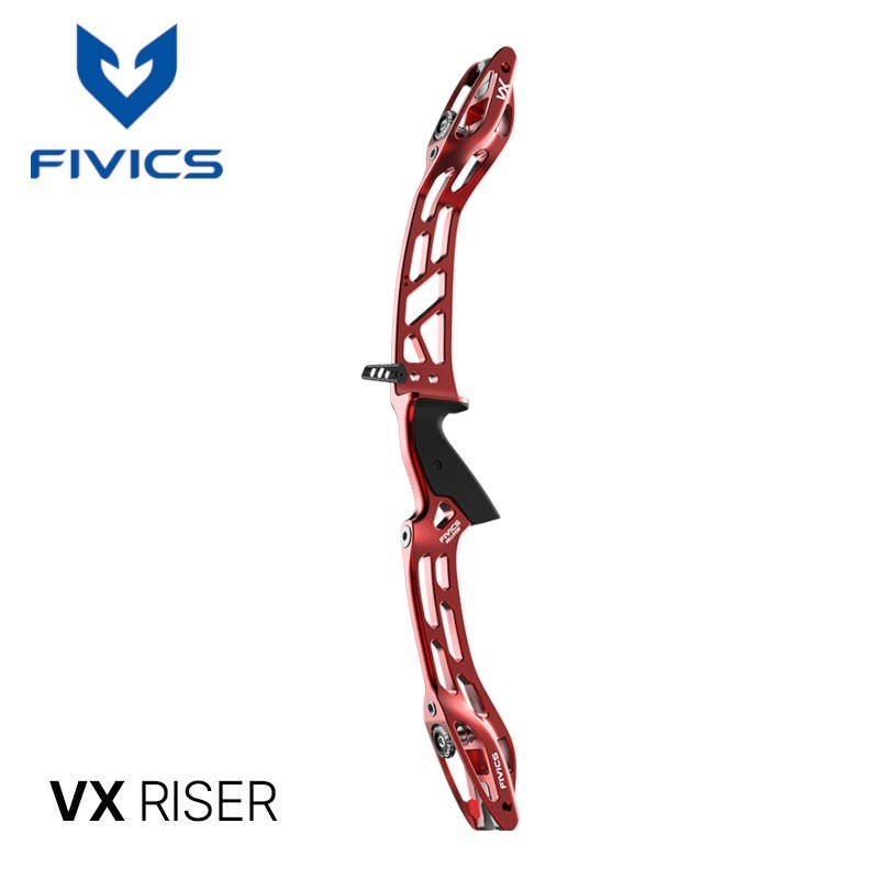 HERACLES ARCHERIE FRANCE BORDEAUX FIVICS POIGNEE CNC VX 25 POUCES LA BREDE MENETROL ANODISEE ROUGE