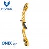 HERACLES ARCHERIE FRANCE BORDEAUX FIVICS POIGNEE CNC ONIX 25 POUCES LA BREDE MENETROL PEINTE JAUNE