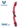 HERACLES ARCHERIE FRANCE BORDEAUX FIVICS POIGNEE CNC ONIX 25 POUCES LA BREDE MENETROL PEINTE ROUGE RED