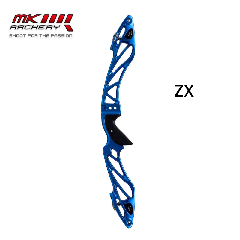 HERACLES ARCHERIE FRANCE BORDEAUX POIGNEE ARC CLASSIQUE MK KOREA ZX 25 POUCES BLEU
