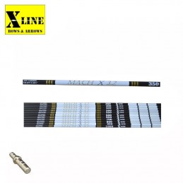 HERACLES ARCHERIE BORDEAUX FRANCE TUBES CARBONE X-LINE MACH X 3.2 CARBON 40 T