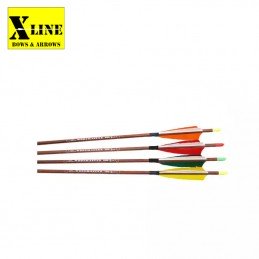 XLINE X-LINE FLECHE WOODMASTER NATURELLE HERACLES ARCHERIE FRANCE LIGNE
