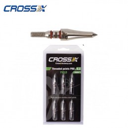 CROSS-X POINTES A VISSER PRO INOX FIELD  HERACLES ARCHERIE FRANCE LIGNE CHASSE EQUIPEMENT