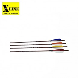 X-LINE FLECHE TIMBER-KING PLUMES NATURELLES HERACLES ARCHERIE FRANCE LIGNE LA BREDE MENETROL