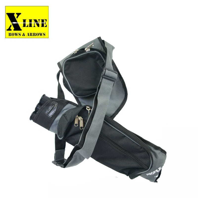 X-LINE XLINE CARQUOIS HANCHE PROFIL Q3 AMBIDEXTRE  HERACLES ARCHERIE FRANCE LA BREDE CLERMONT LA BREDE NOIR