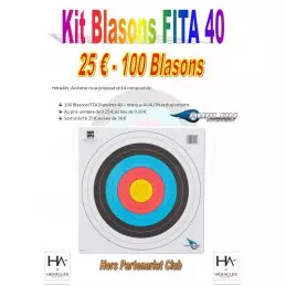 LOT DE 100 FITA 40 AVALON