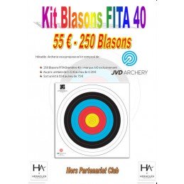 LOT DE 250 FITA 40 JVD