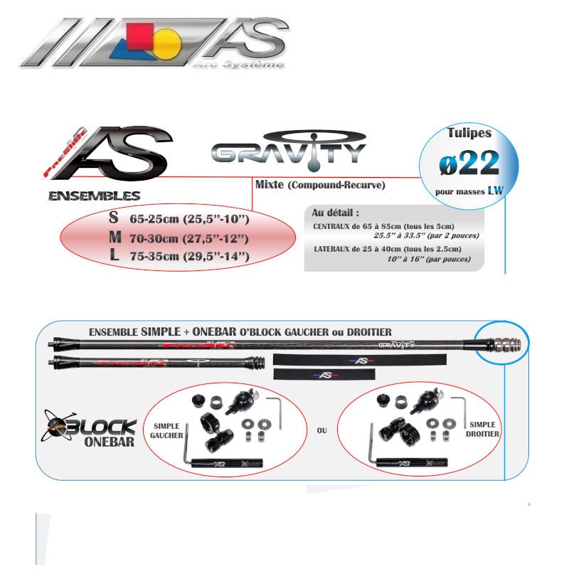 ARC SYSTEME STABILISATION COMPLETE GRAVITY COMPOUD ONE BAR T22 HERACLES ARCHERIE