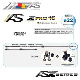 AS STABILISATION COMPLETE X-PRO 16 CPD ONE BAR REGLABLE ARC SYSTEME HERACLES ARCHERIE FRANCE CLERMONT SIMPLE LATERAL