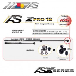 AS STABILISATION COMPLETE X-PRO 18 CPD ONE BAR REGLABLE ARC SYSTEME HERACLES ARCHERIE FRANCE CLERMONT SIMPLE LATERAL BORDEAUX