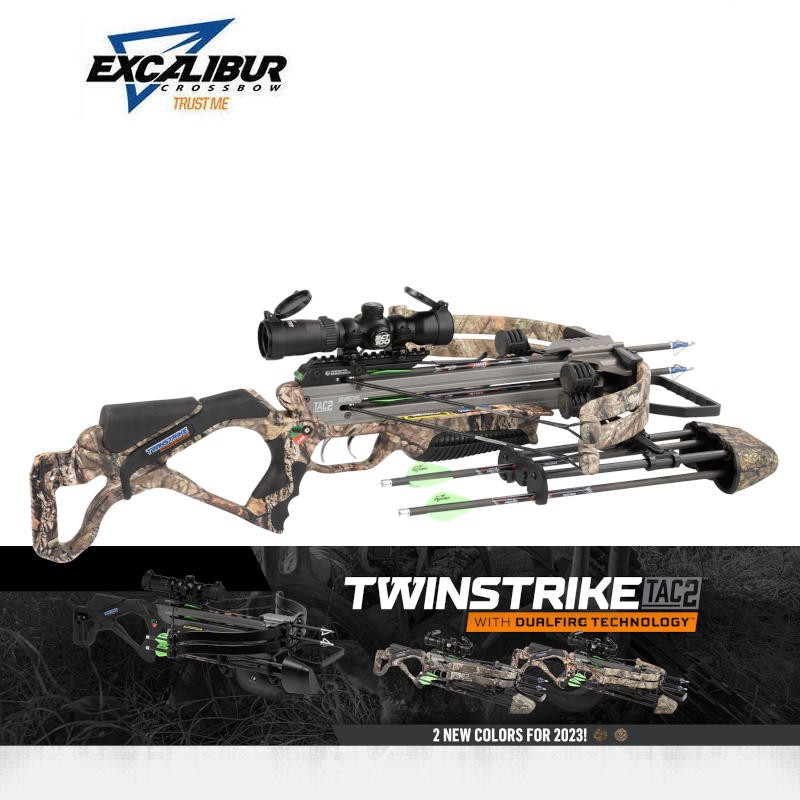 EXCALIBUR ARBALETE TWINSTRIKE TAC2 2023 MOSSY OAK HERACLES ARCHERIE FRANCE BORDEAUX