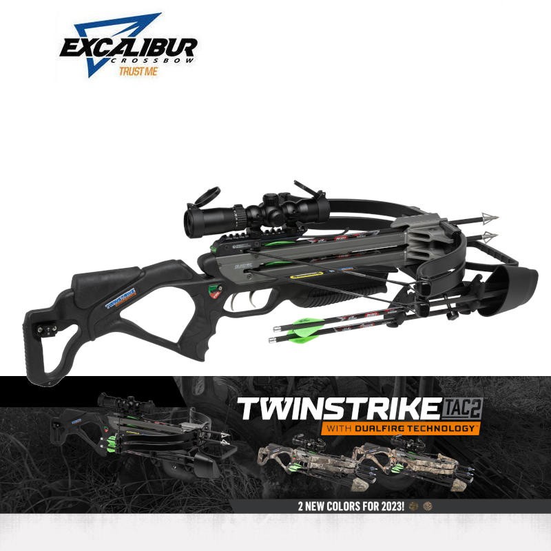 EXCALIBUR ARBALETE TWINSTRIKE TAC2 2023 BLACK HERACLES ARCHERIE FRANCE BORDEAUX MENETROL