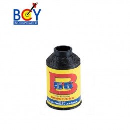 BOBINE CORDE BCY DACRON B55  HERACLES ARCHERIE FRANCE BORDEAUX LA BREDE  NOIR FORMAT 1/4 LBS