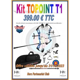 HERACLES ARCHERIE FRANCE MENETROL KIT CIBLE COMPLET TOPOINT T1 BLEU BORDEAUX