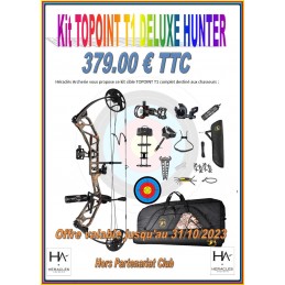 KIT COMPLET COMPOUND CHASSE TOPOINT T1 DELUXE HUNTER HERACLES ARCHERIE CLERMONT FERRAND MENETROL DEEP FOREST CAMO