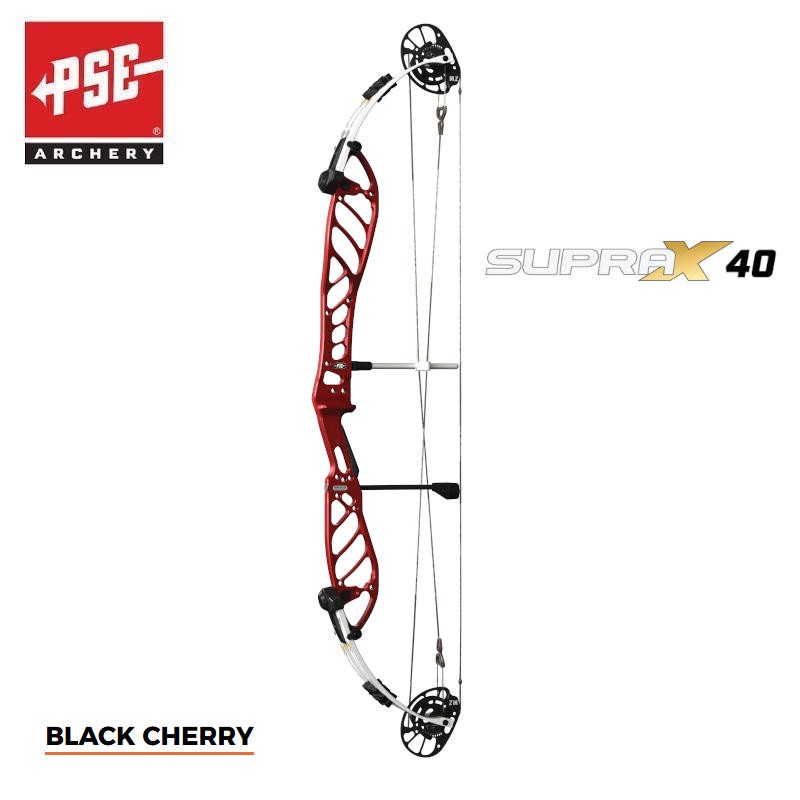 PSE COMPOUND CIBLE SUPRA X 40 M2 2023 HERACLES ARCHERIE FRANCE BORDEAUX LA BREDE MENETROL BLACK CHERRY