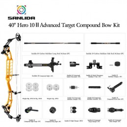 HERACLES ARCHERIE COMPOUND CIBLE SANLIDA HERO 10 II PACKAGE COMPLET MEDIUM CAM LA BREDE BORDEAUX MENETROL CLERMONT FERRAND