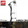HERACLES ARCHERIE COMPOUND CHASSE PSE MACH 34 CAM EC  BORDEAUX LA BREDE BLACK CHARCOAL 2024