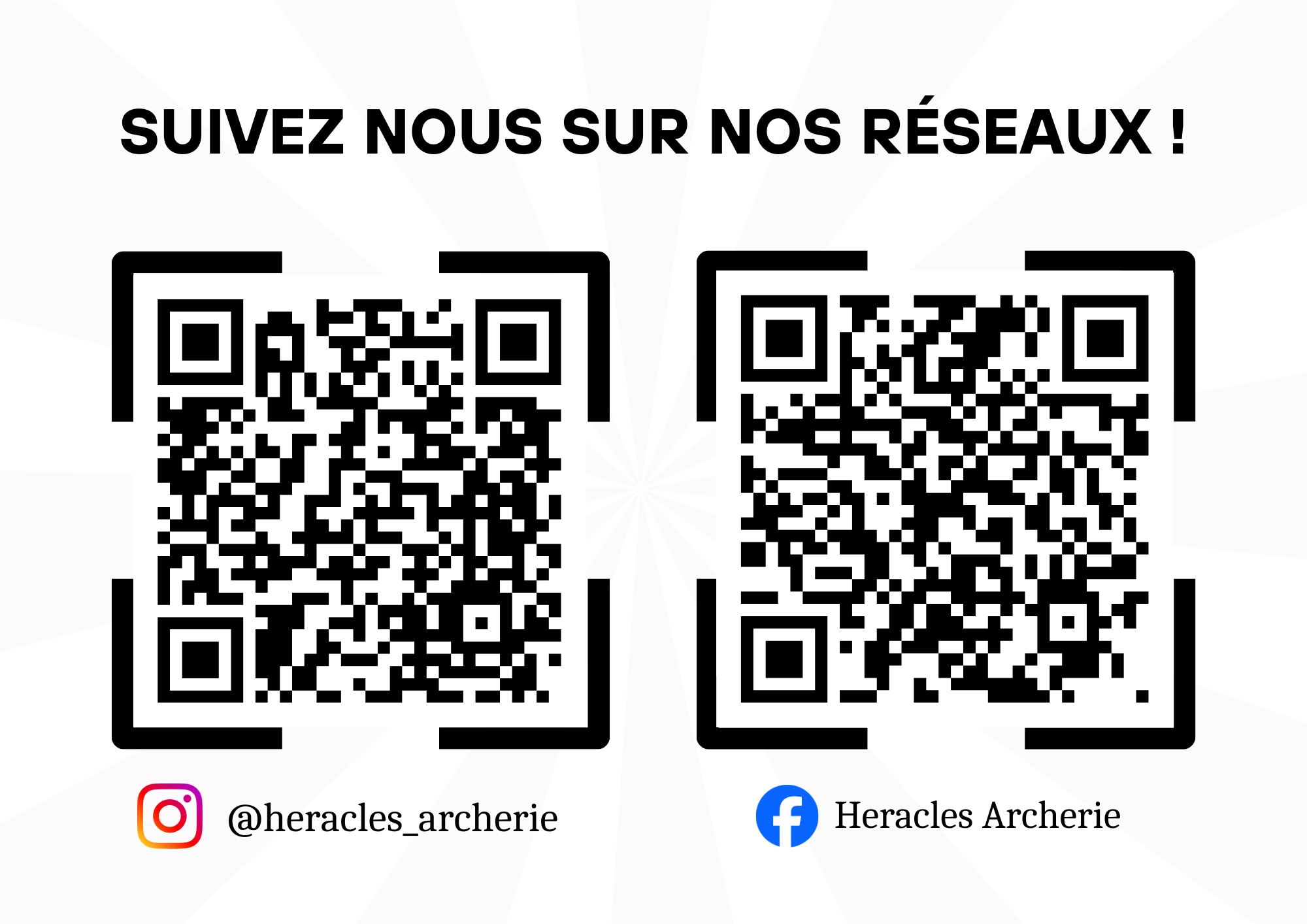 HERACLES ARCHERIE RESEAUX SOCIAUX
